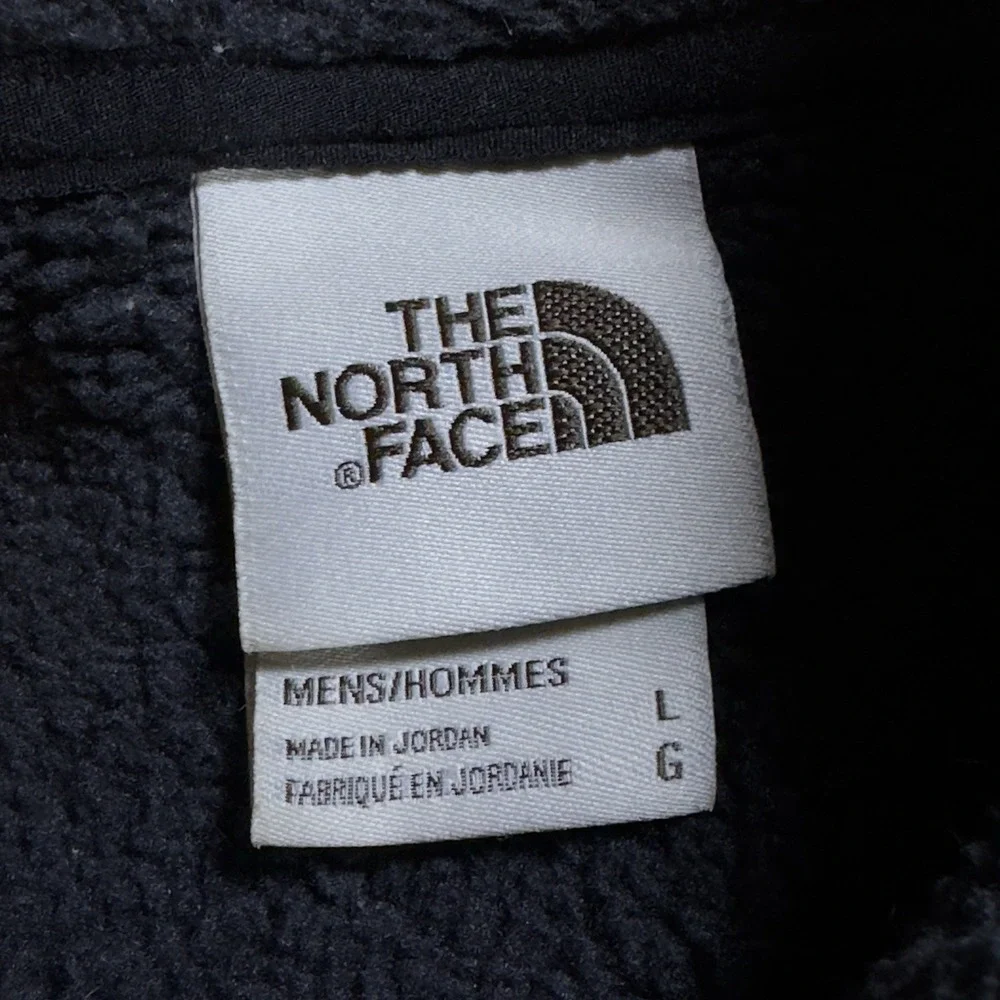 The‎ North Face Fleece Jacket Mens Medium Black Full Zip Pockets Gorpcore Cozy